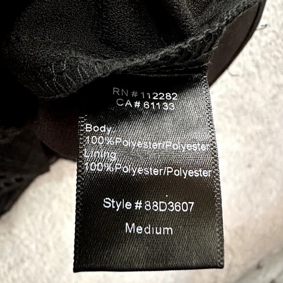 Greylin NWT Medium Black Lace Dress Sleeveless Evening Party Cocktail Goth - Picture 4 of 12